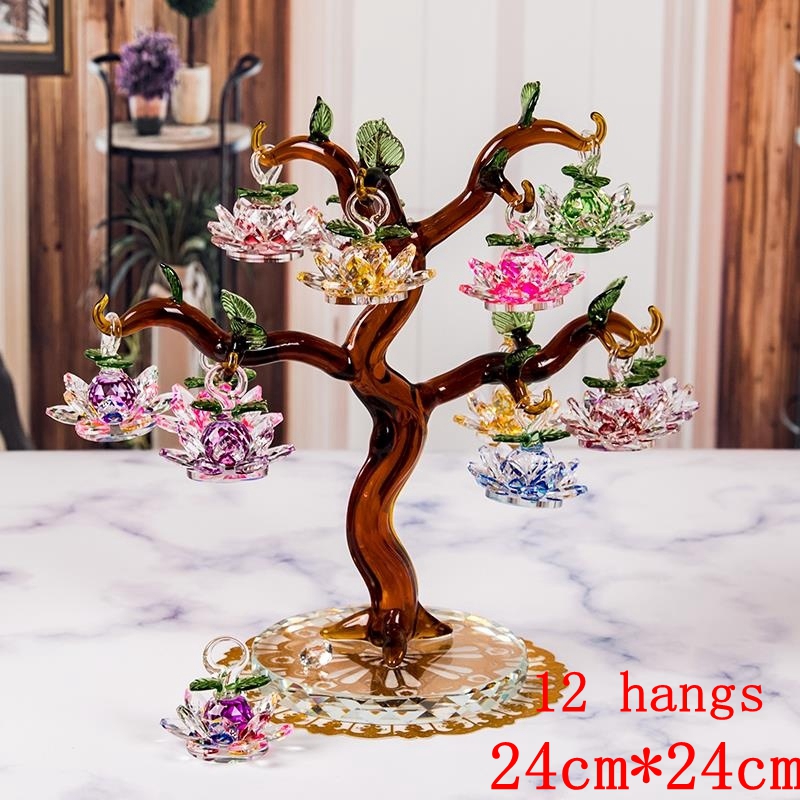 60Mm Thạch Anh Pha Lê Hoa Sen  - đánh giá và giá Paper Weight Crystal