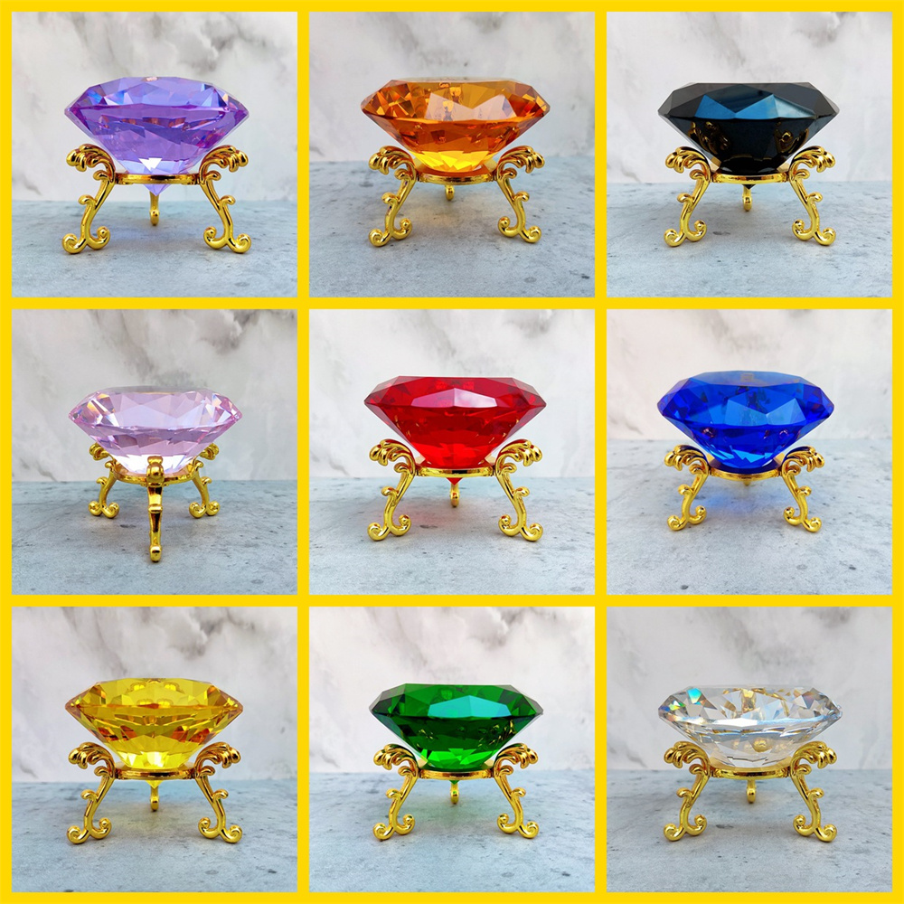 80mm K9 Crystal Diamond With M - đánh giá và giá Paper Weight Crystal