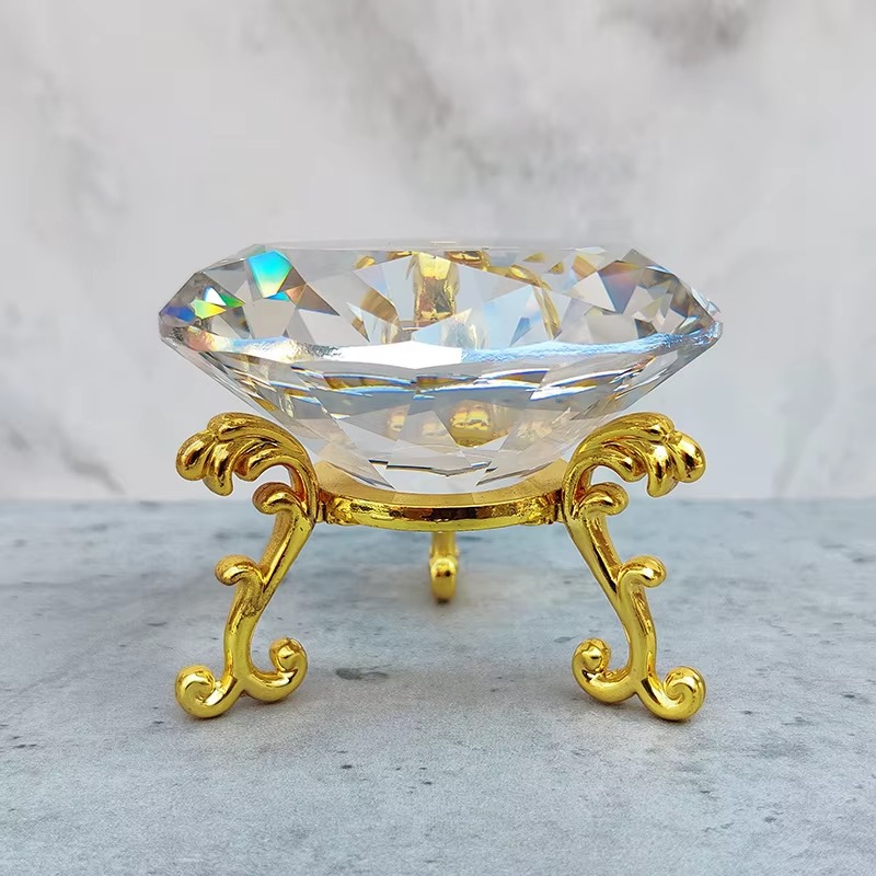 80mm K9 Crystal Diamond With M - đánh giá và giá Paper Weight Crystal