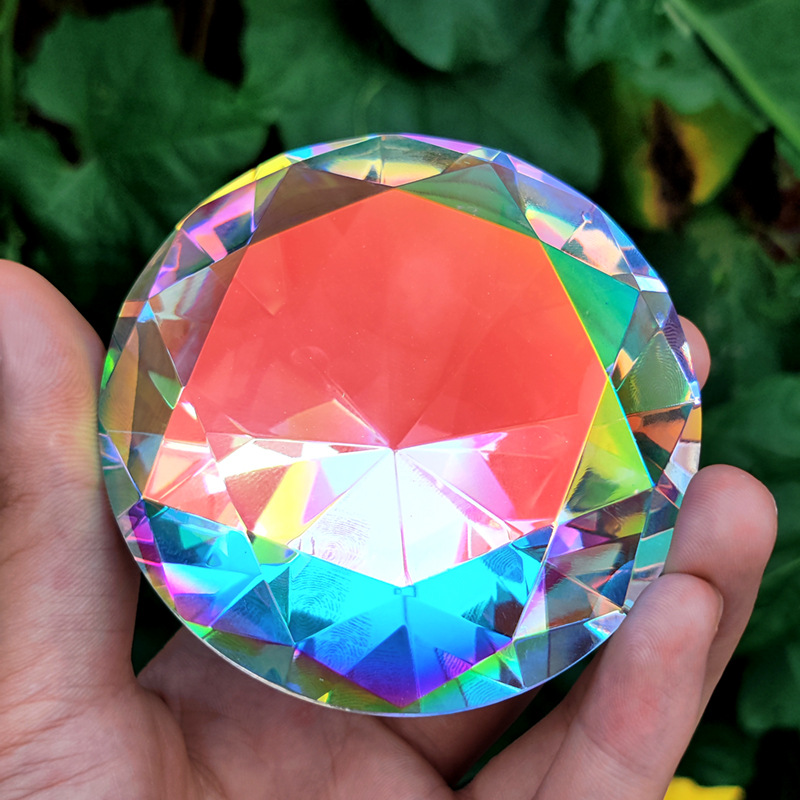 30-80Mm AB Nhiều Màu Sắc K9 Ti - đánh giá và giá Paper Weight Crystal