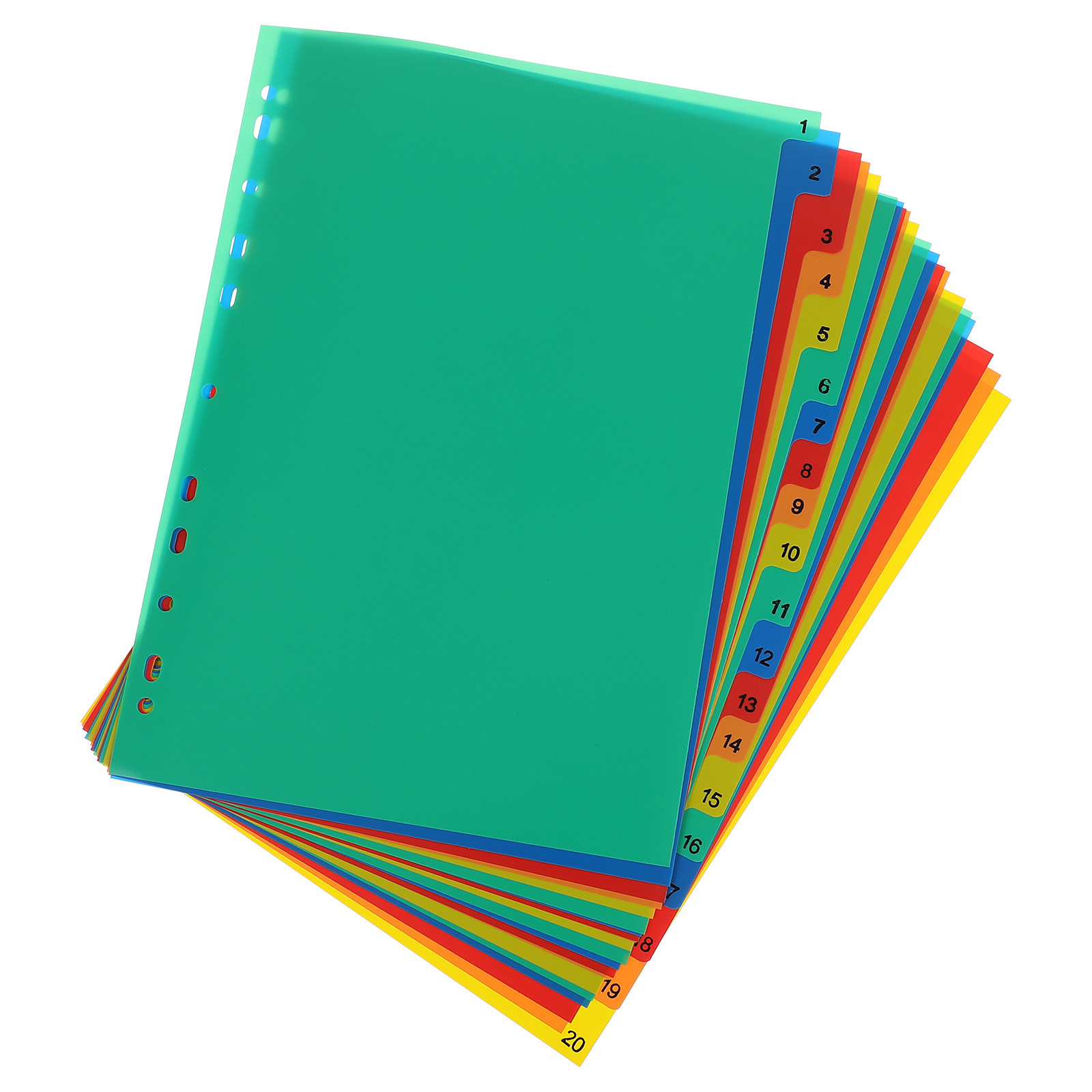 20 Pages A4 Colorful Plastic T - đánh giá và giá Tab Divider A4